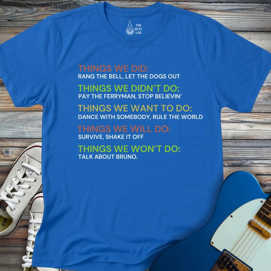 Things We Did (II) T-shirt - Royal / S - T-Shirt