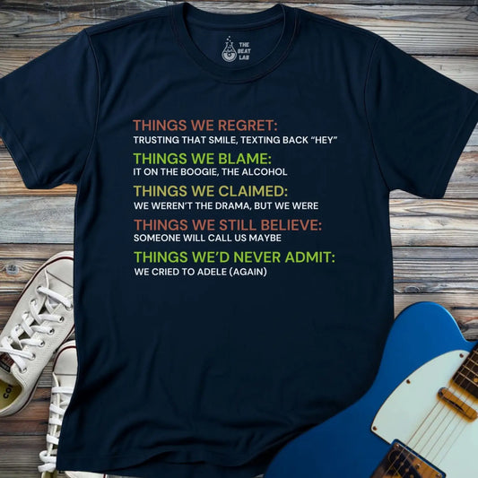 Things we regret T-shirt - Navy / S - T-Shirt