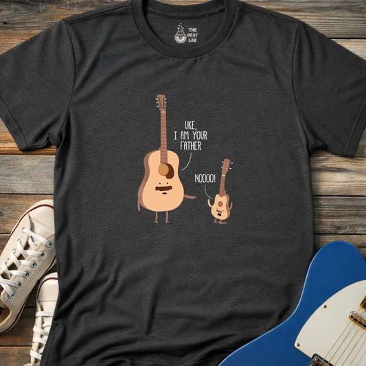 Uke I am Your Father (II) T-shirt - Dark Heather Grey / S - T-Shirt