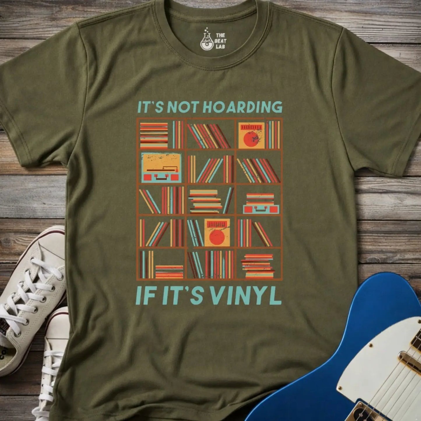 Vinyl ≠ Hoarding T-shirt - Military Green / S - T-Shirt