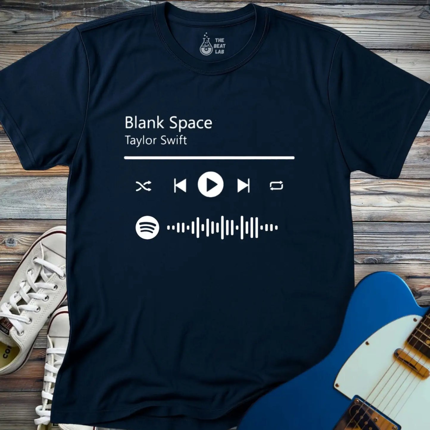 Wear Your Personalized Song T-shirt - Navy / S - T-Shirt