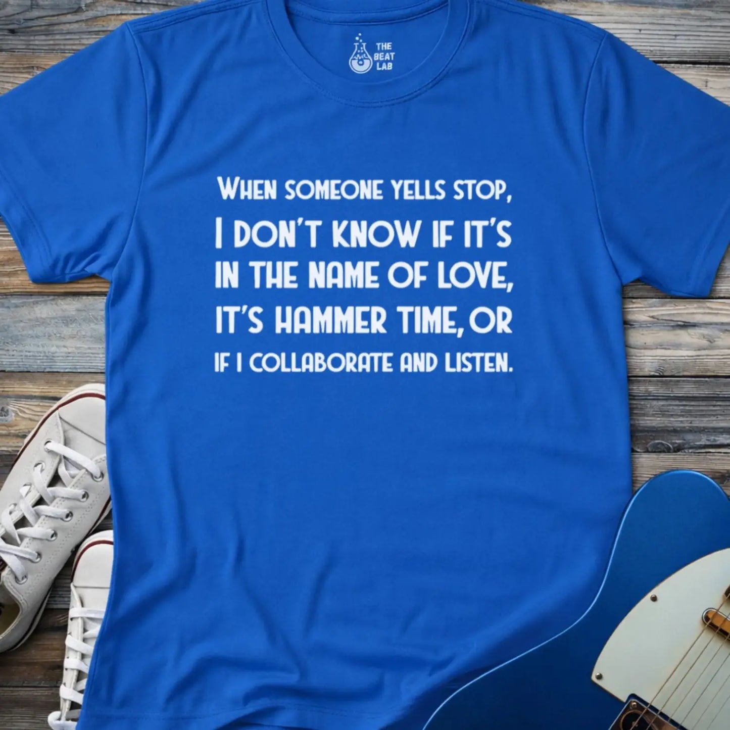 When Someone Yells Stop T-shirt - Royal / S - T-Shirt