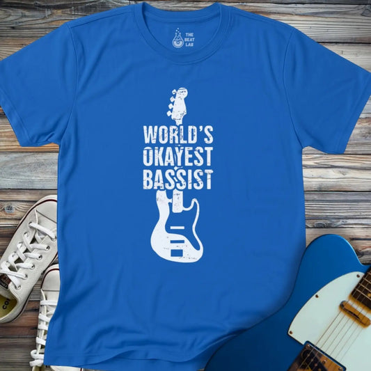 World’s Okayest Bassist (II) T-shirt - Royal / S - T-Shirt