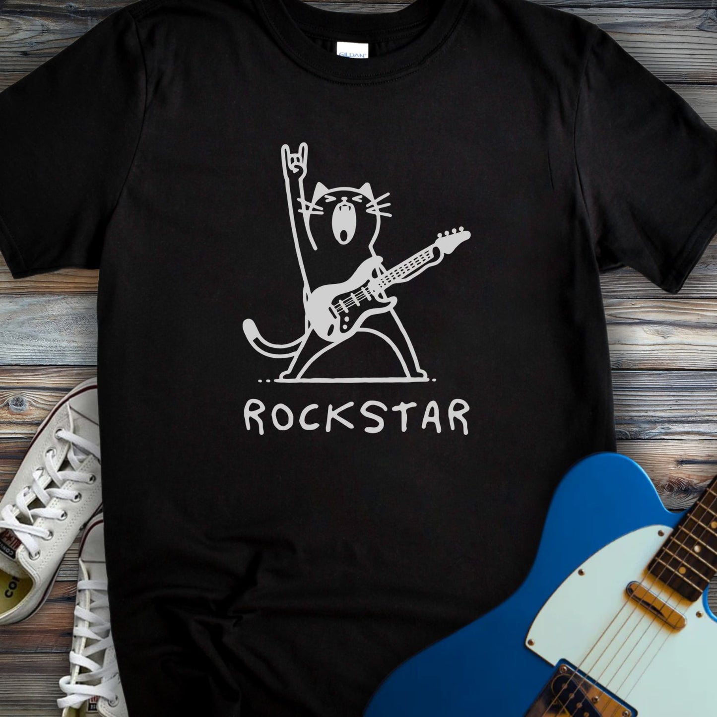 Rockstar Cat T-shirt