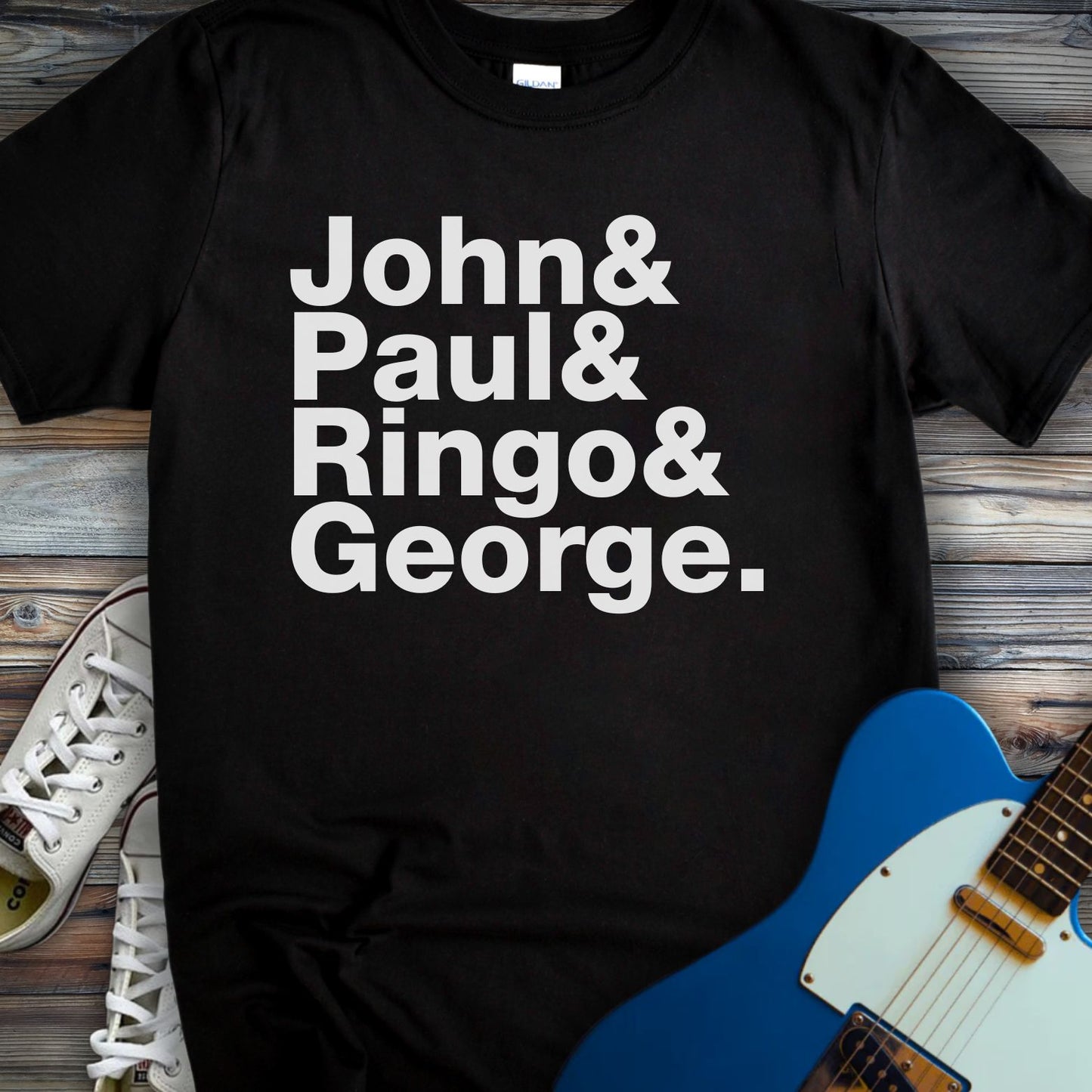 The Beatles Ampersand T-Shirt Black