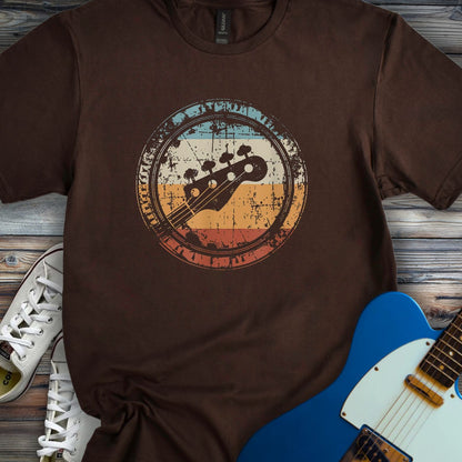 Retro Grunge Bass Guitar T-shirt