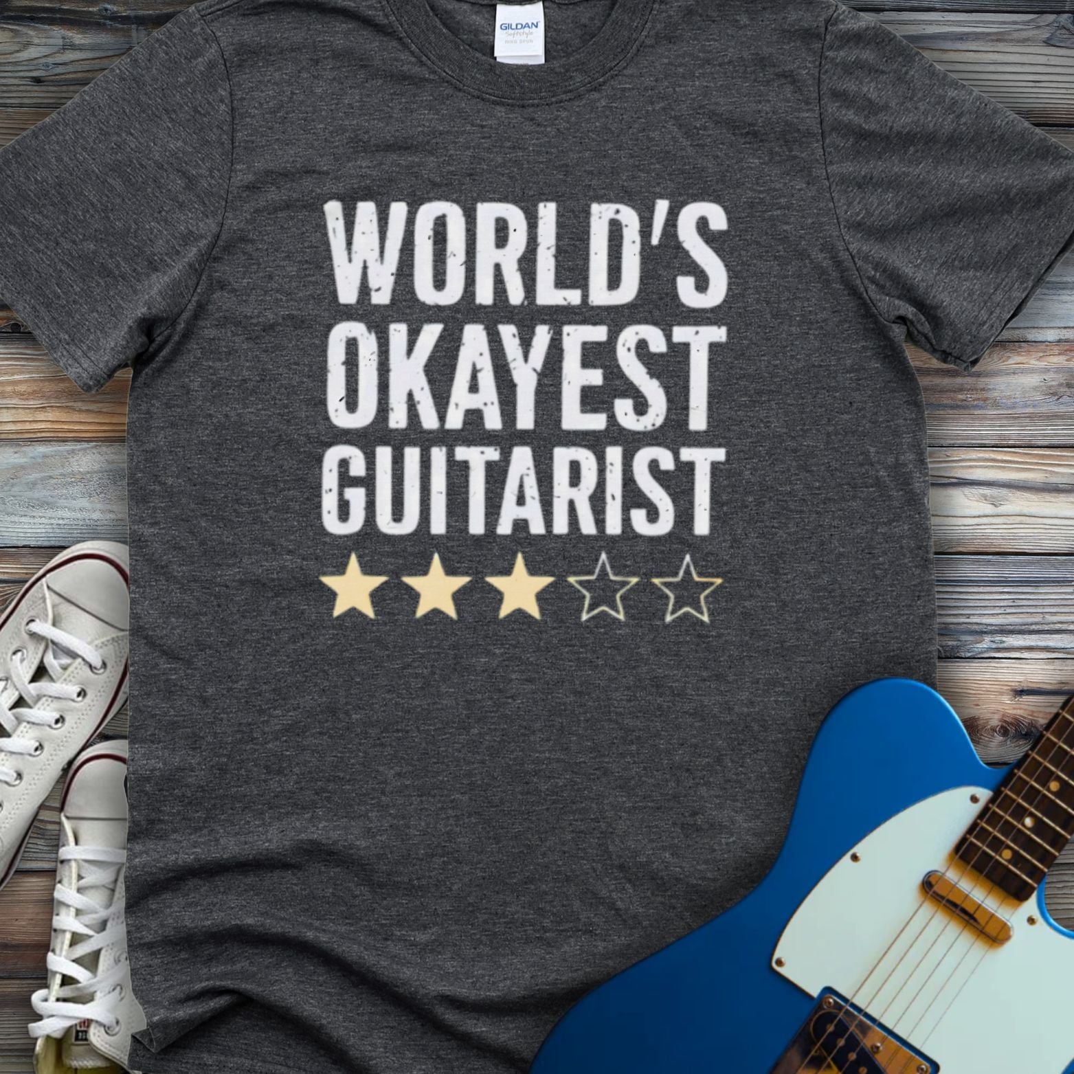 World's Okayest Guitarist T-shirt