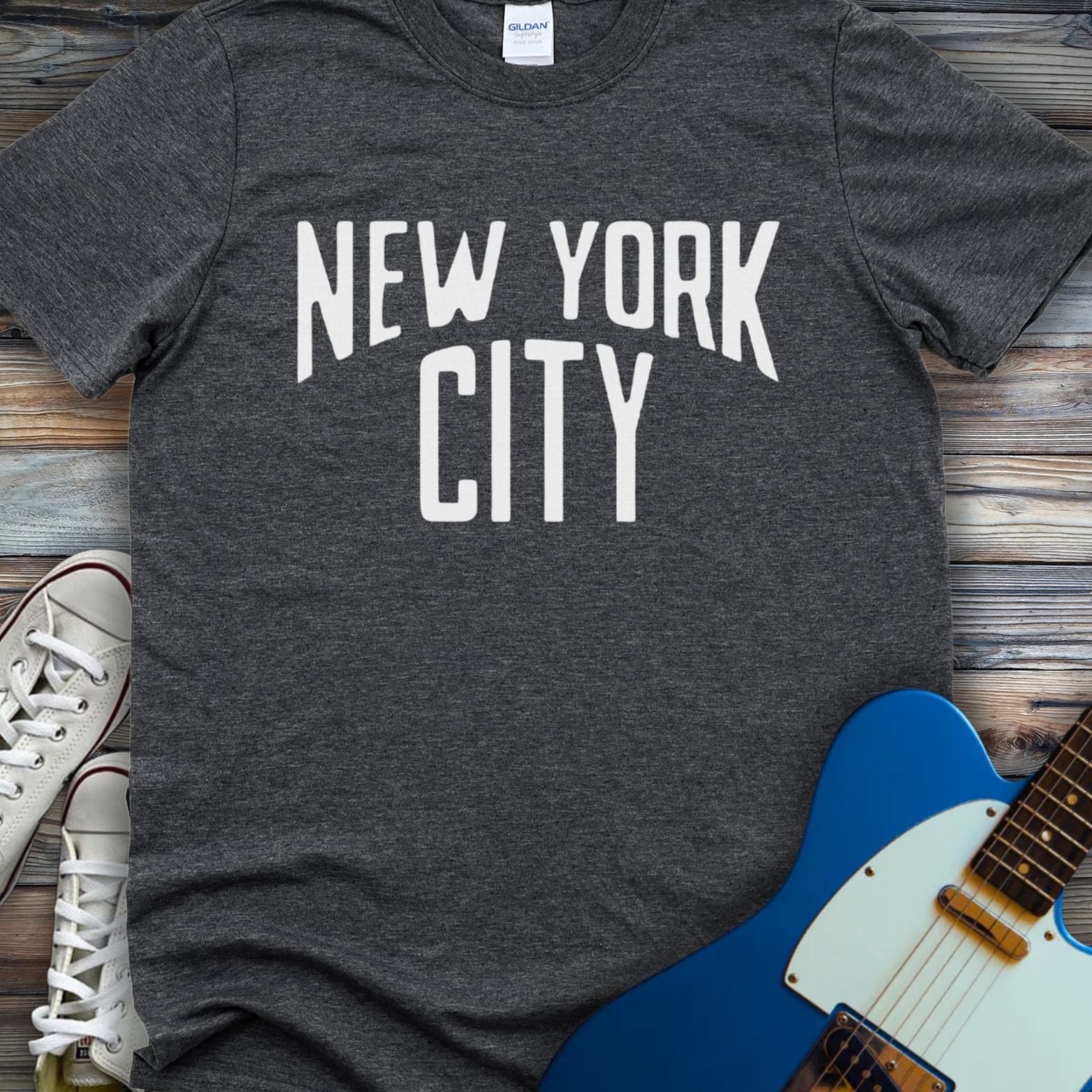 New York City T-shirt Dark Heather Grey
