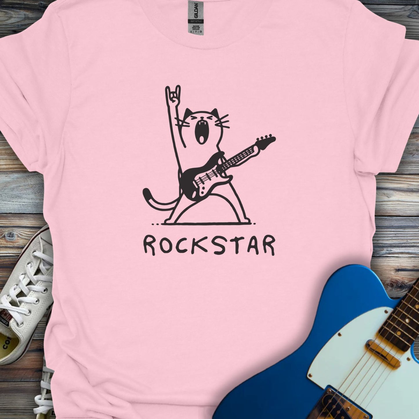 Rockstar Cat T-shirt