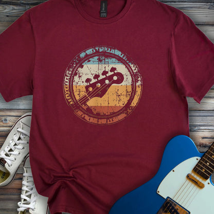 Retro Grunge Bass Guitar T-shirt