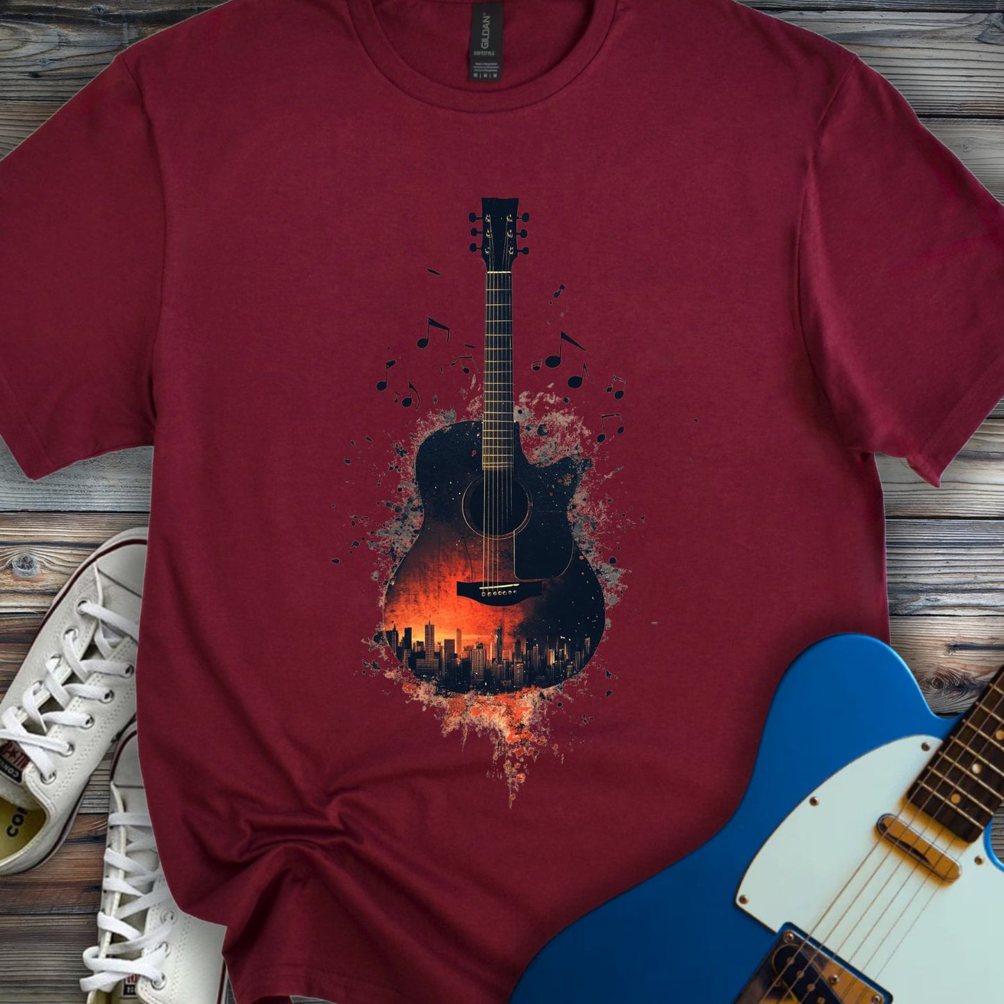 Sunset City Skyline T-shirt