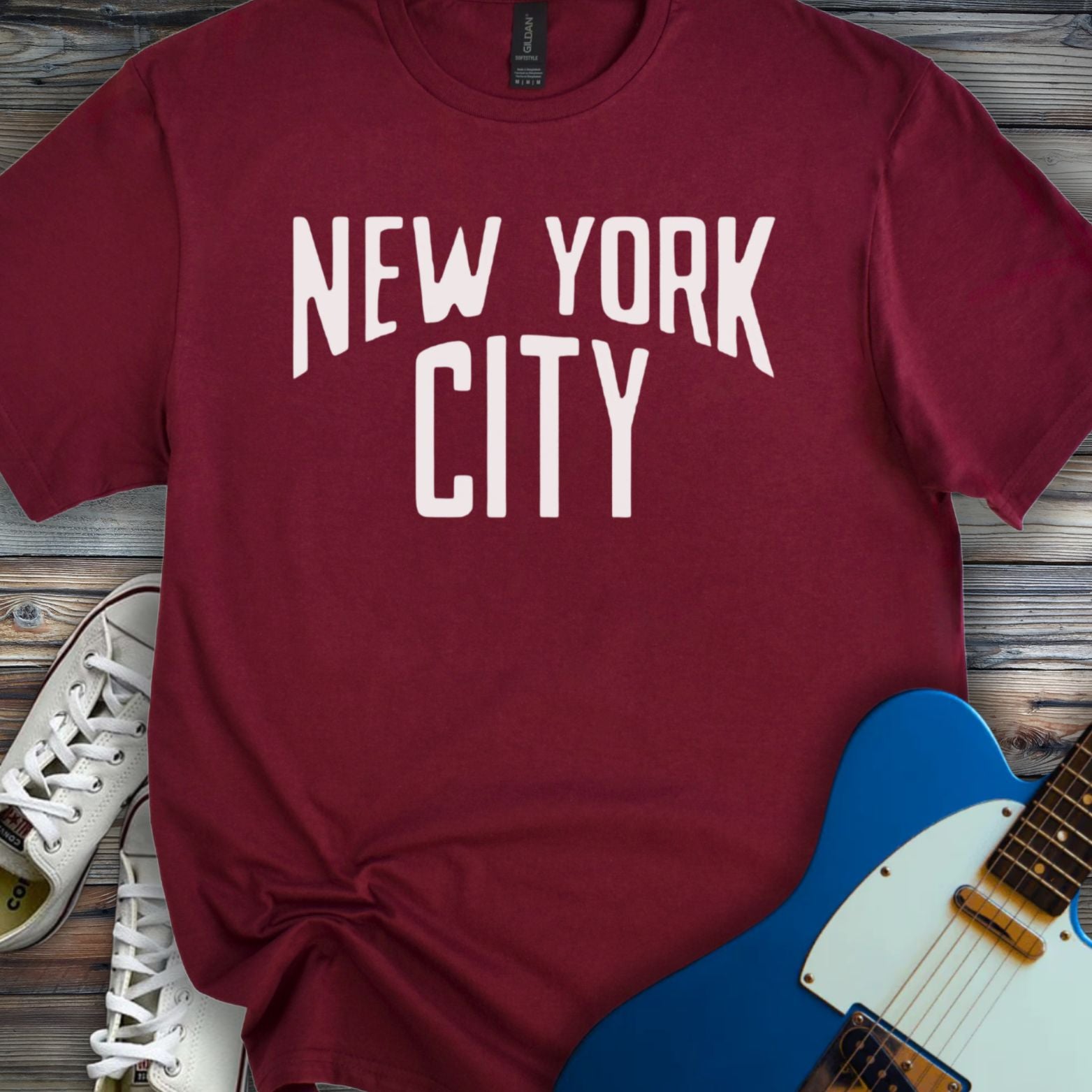 New York City T-shirt Maroon
