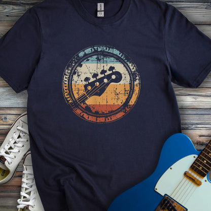 Retro Grunge Bass Guitar T-shirt