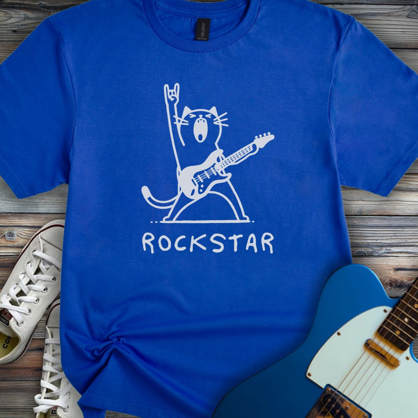 Rockstar Cat T-shirt