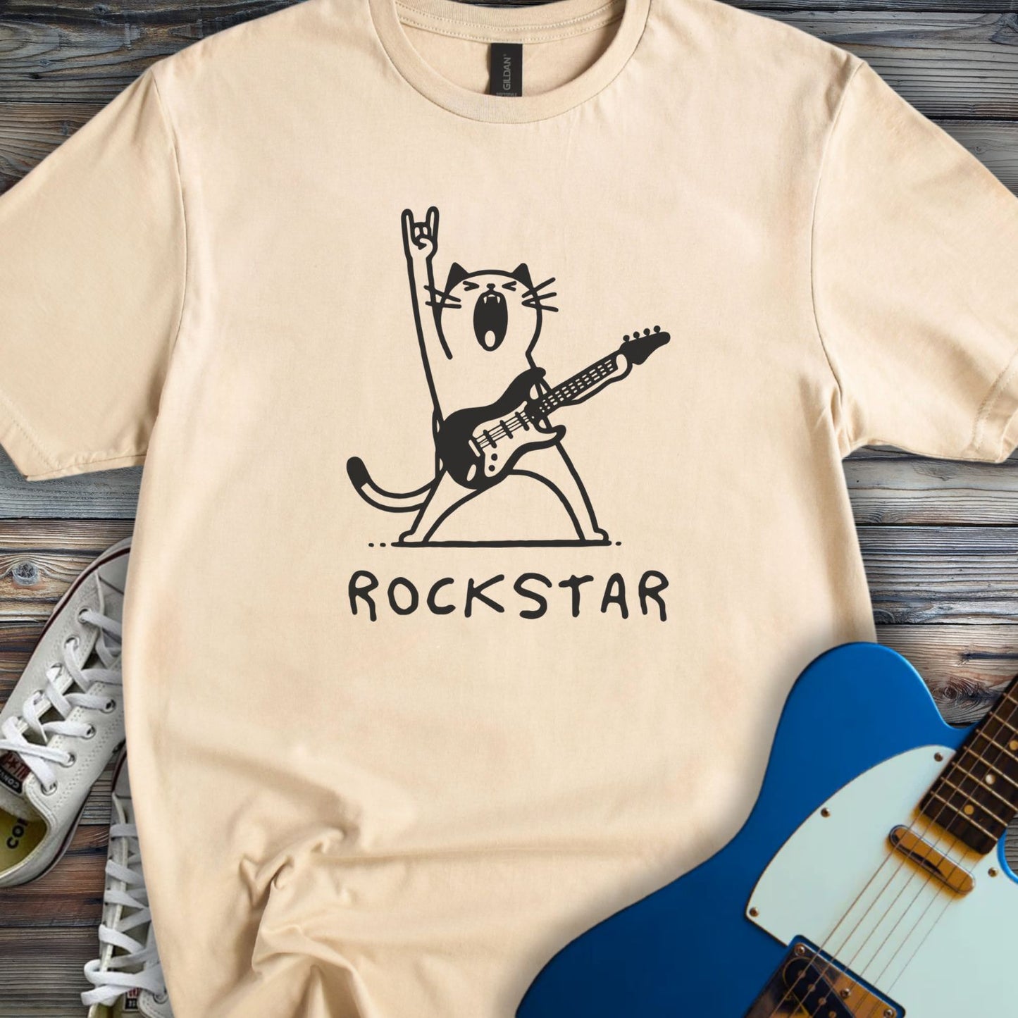 Rockstar Cat T-shirt