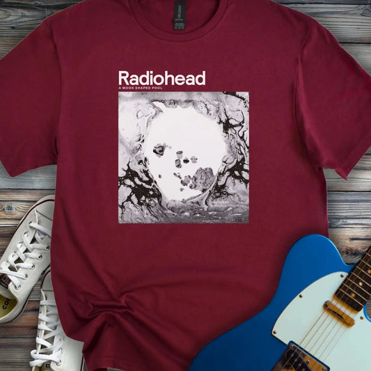 A Moon Shaped Pool T-shirt Maroon