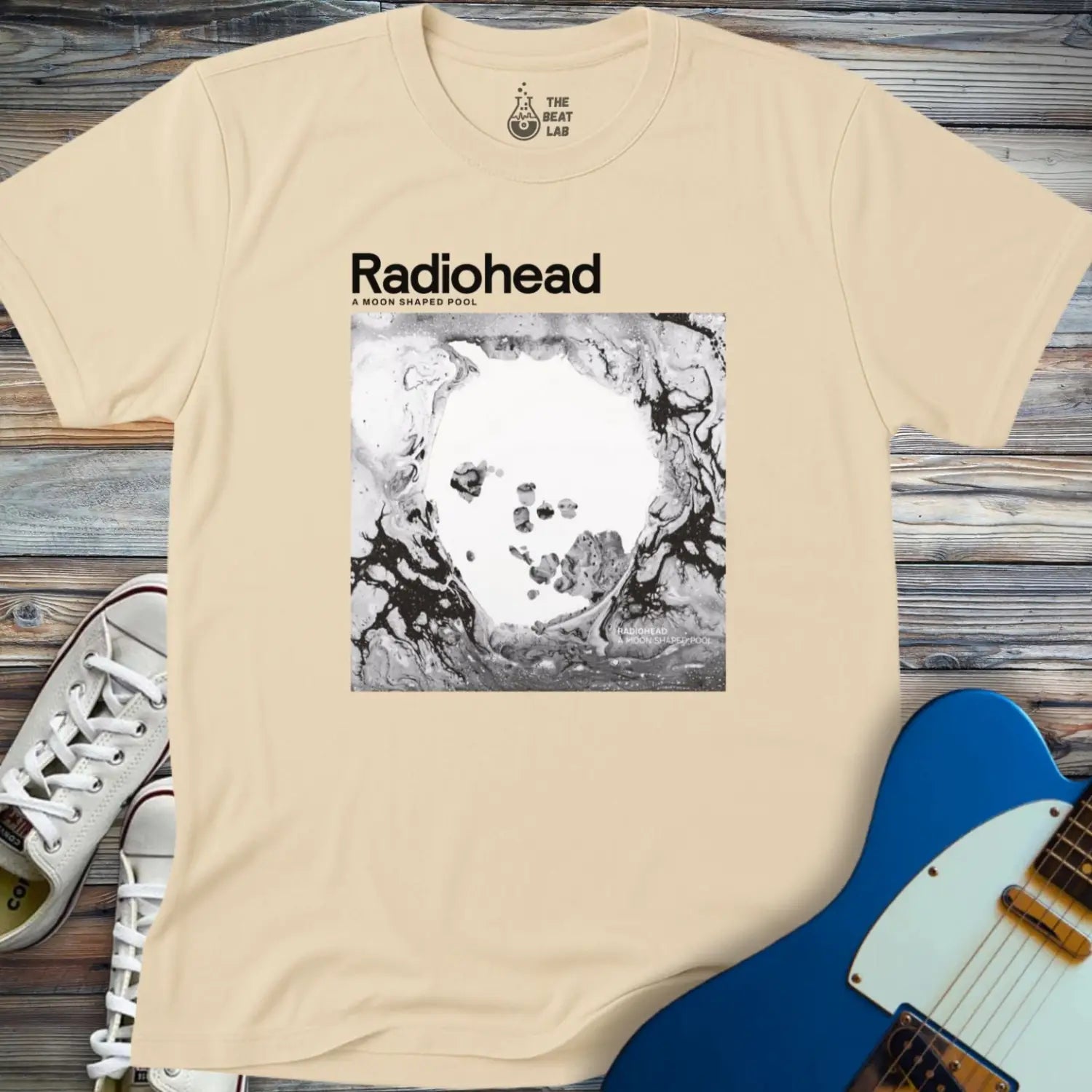 A Moon Shaped Pool T-shirt - Sand / S - T-Shirt
