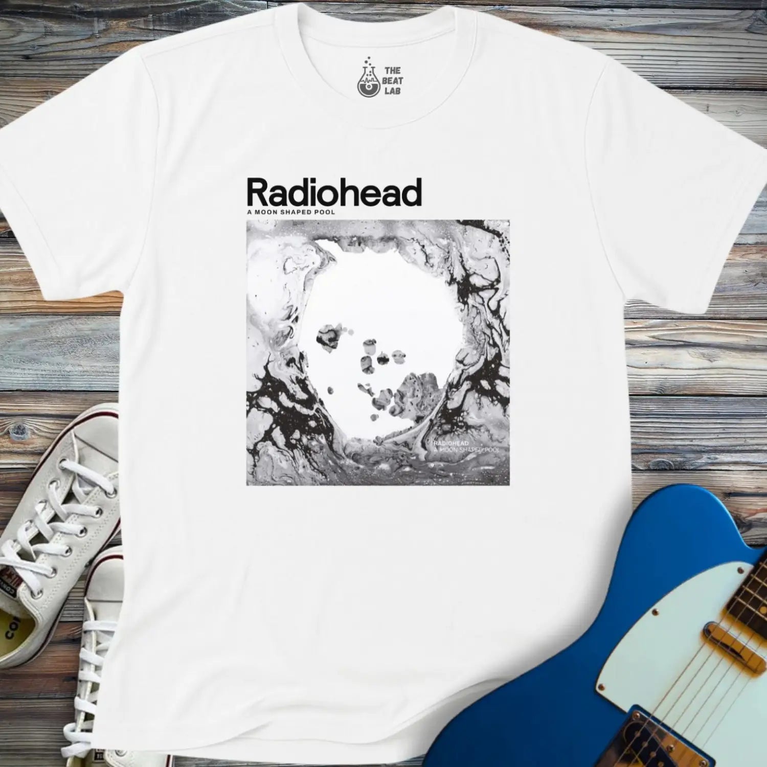 A Moon Shaped Pool T-shirt - White / S - T-Shirt