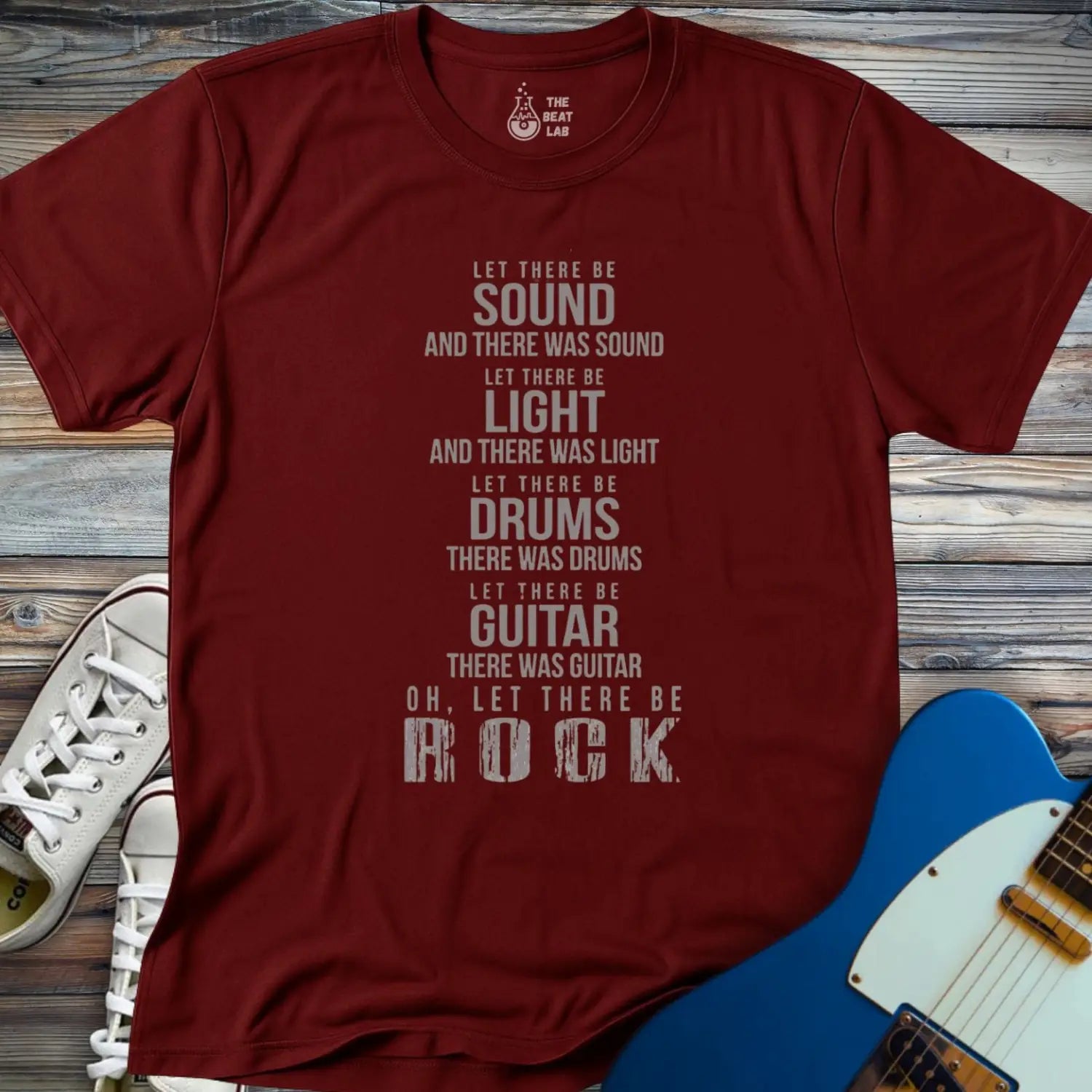 AC/DC Let There Be T-shirt - Maroon / S - T-Shirt