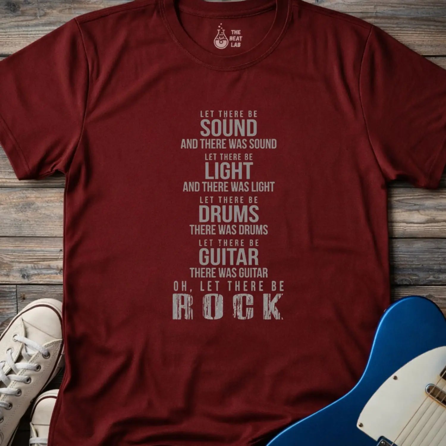 AC/DC Let There Be T-shirt - Maroon / S - T-Shirt