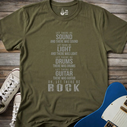 AC/DC Let There Be T-shirt - Military Green / S - T-Shirt