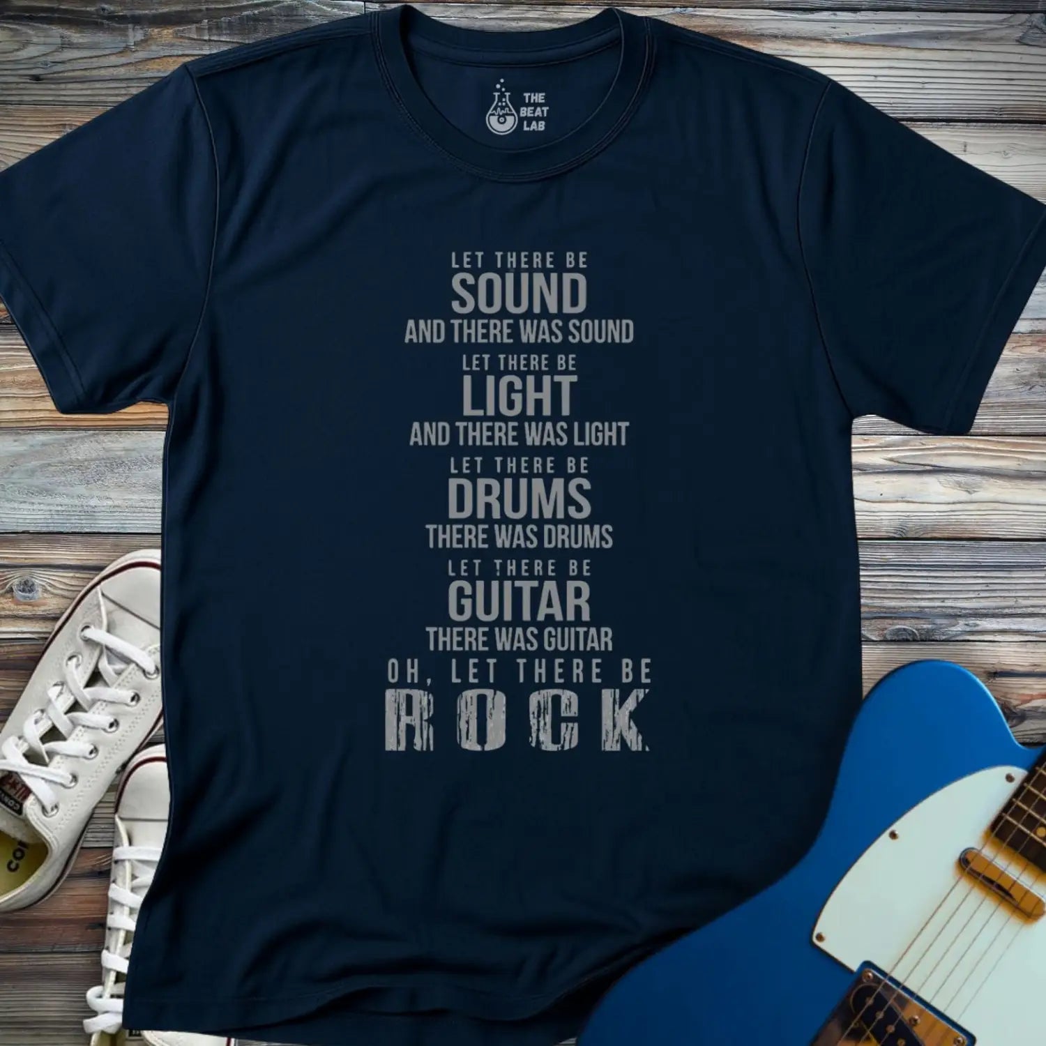 AC/DC Let There Be T-shirt - Navy / S - T-Shirt