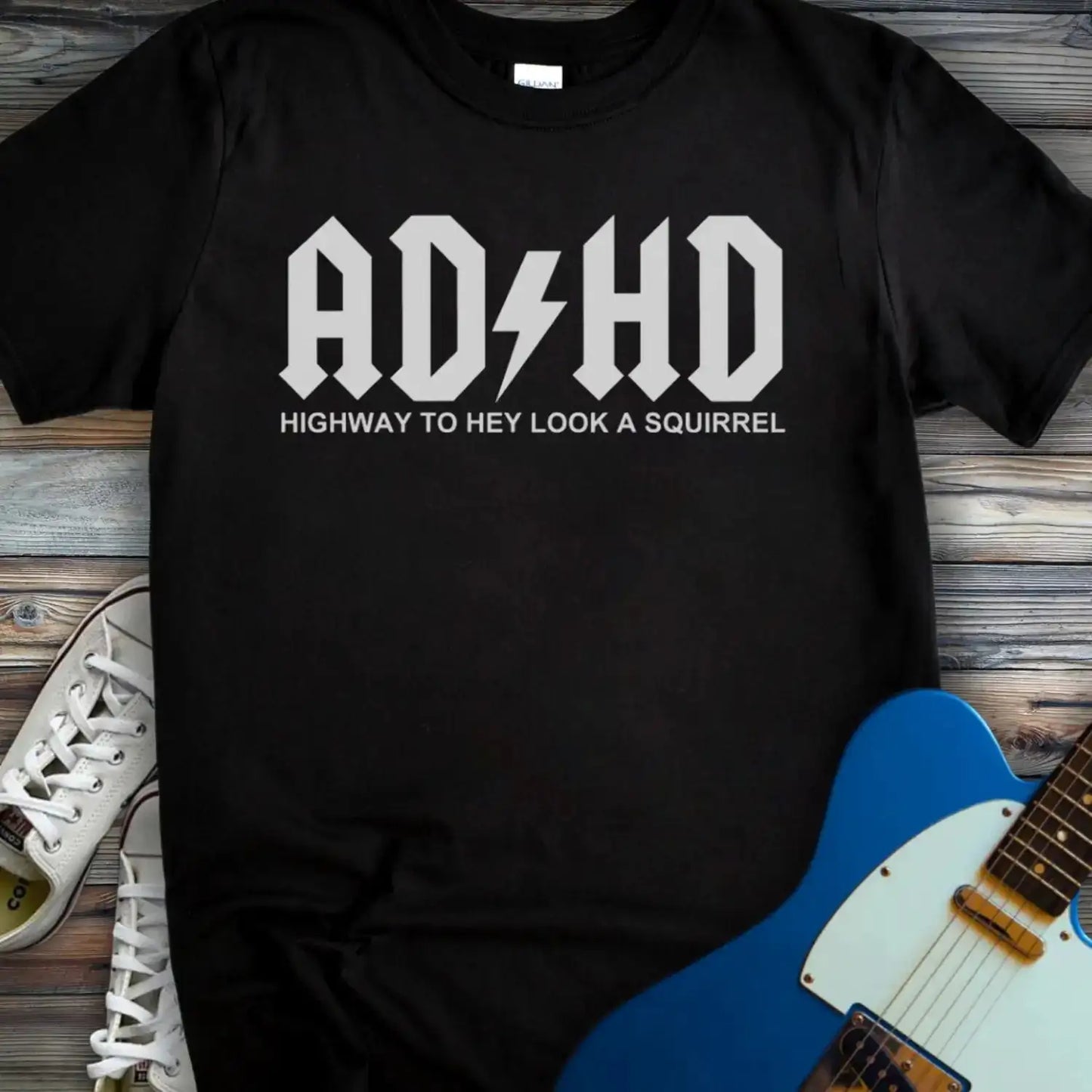 ADHD T-shirt Black