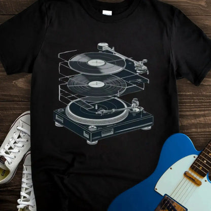 Anatomy of a Turntable T-shirt Black