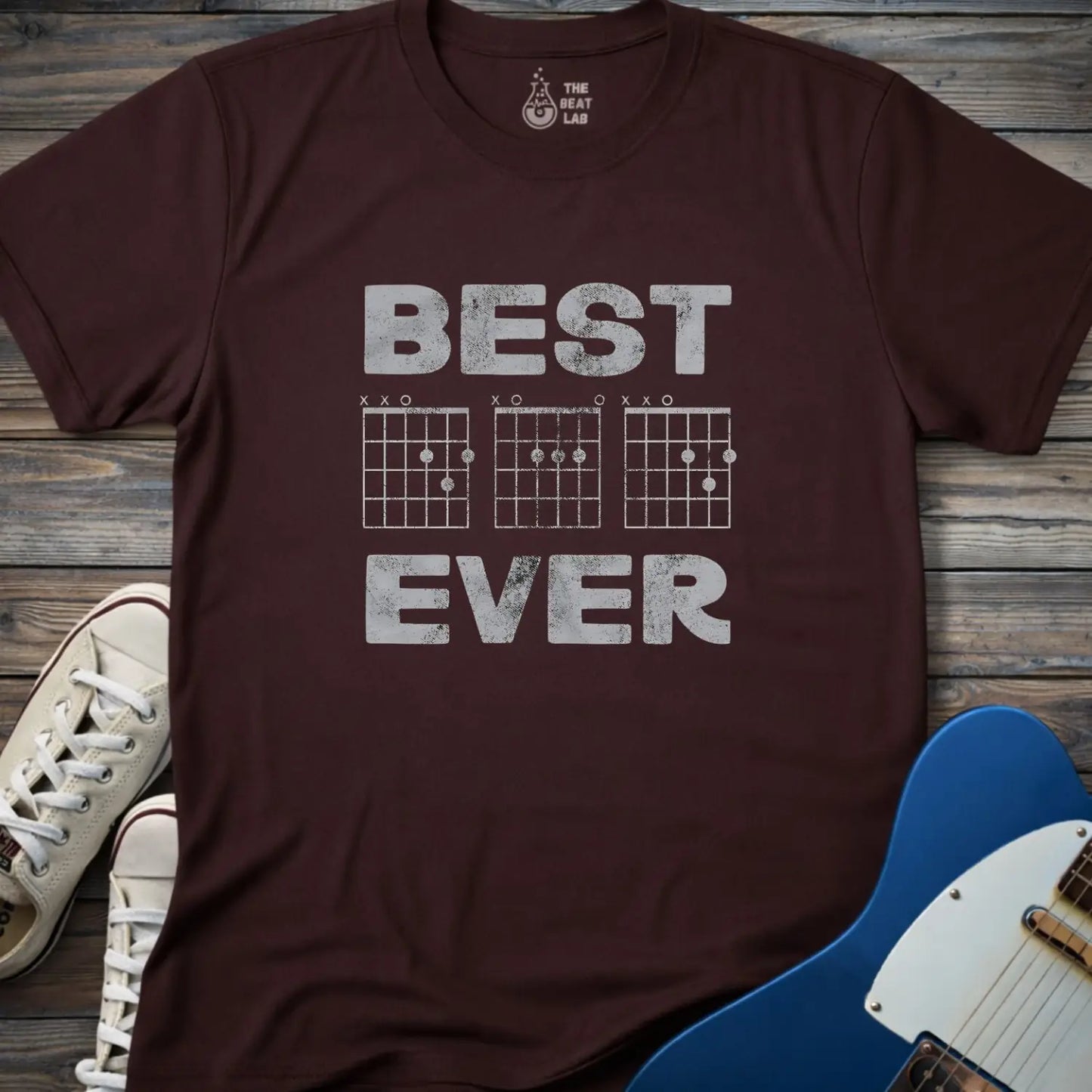Best Dad Ever (II) T-shirt - Dark Chocolate / S - T-Shirt