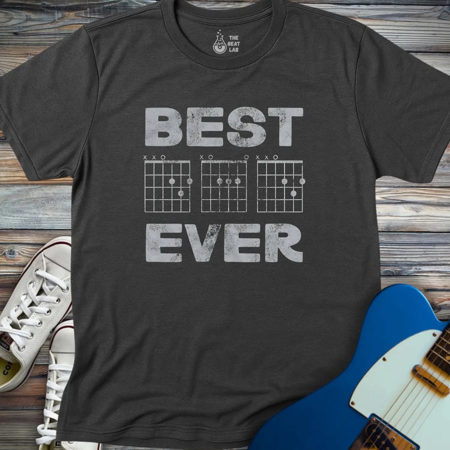 Best Dad Ever (II) T-shirt - Dark Heather Grey / S - T-Shirt