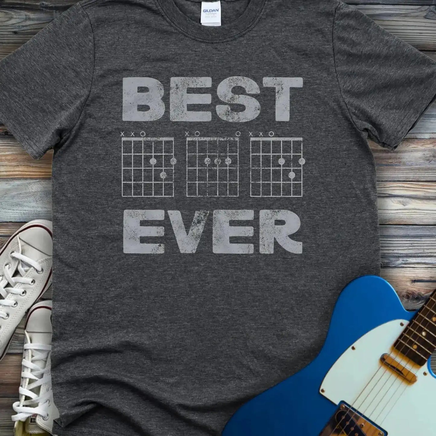 Best Dad Ever (II) T-shirt Dark Heather Grey