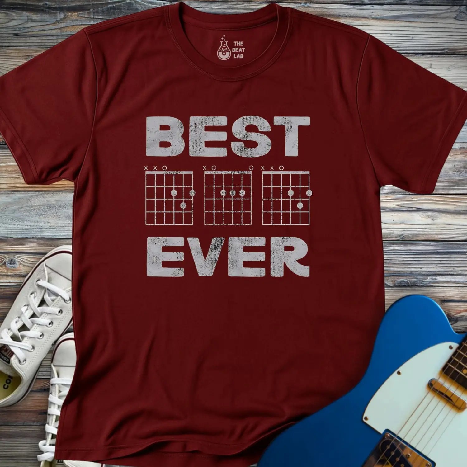 Best Dad Ever (II) T-shirt - Maroon / S - T-Shirt