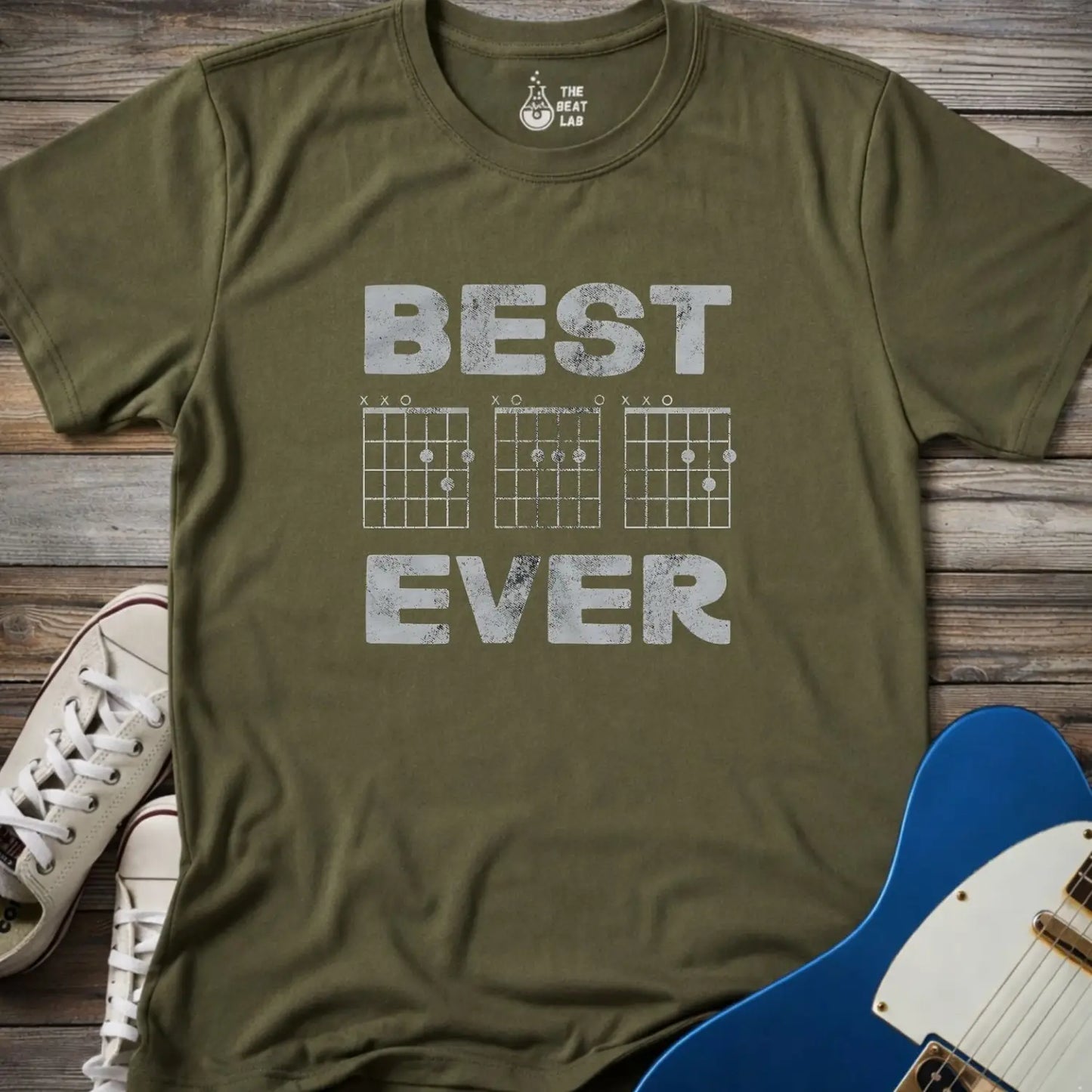 Best Dad Ever (II) T-shirt - Military Green / S - T-Shirt