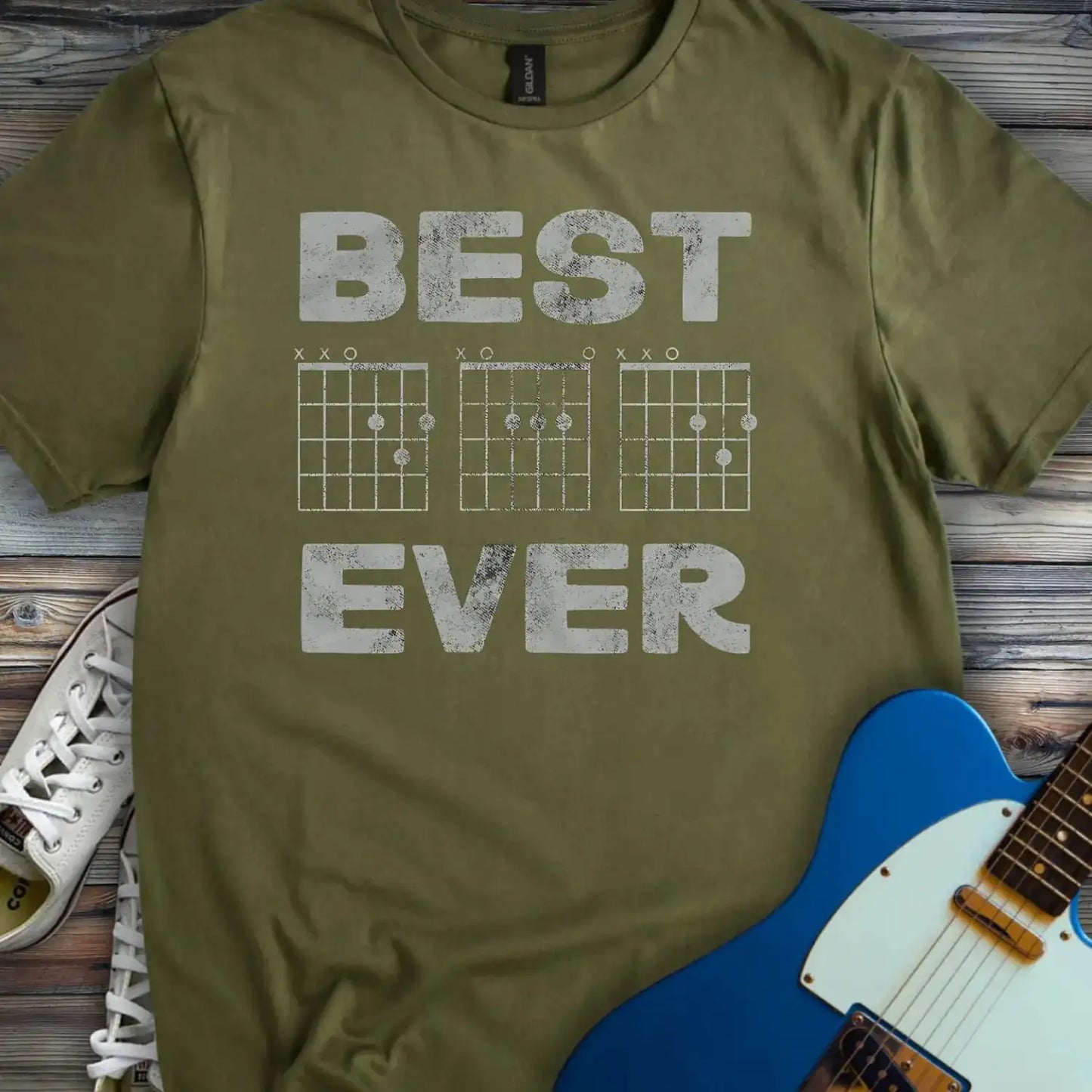 Best Dad Ever (II) T-shirt Military Green