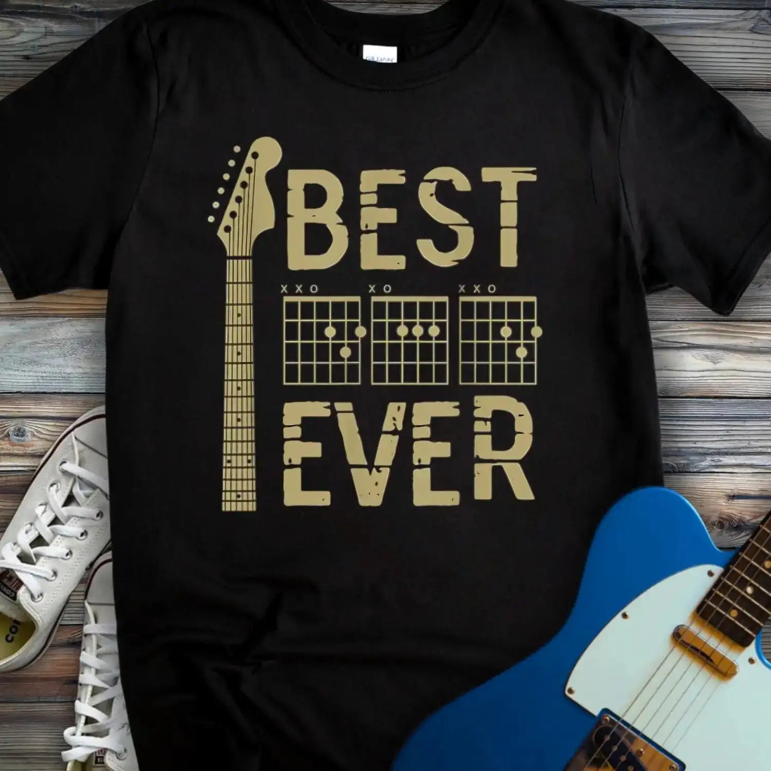 Best Dad Ever T-shirt Black