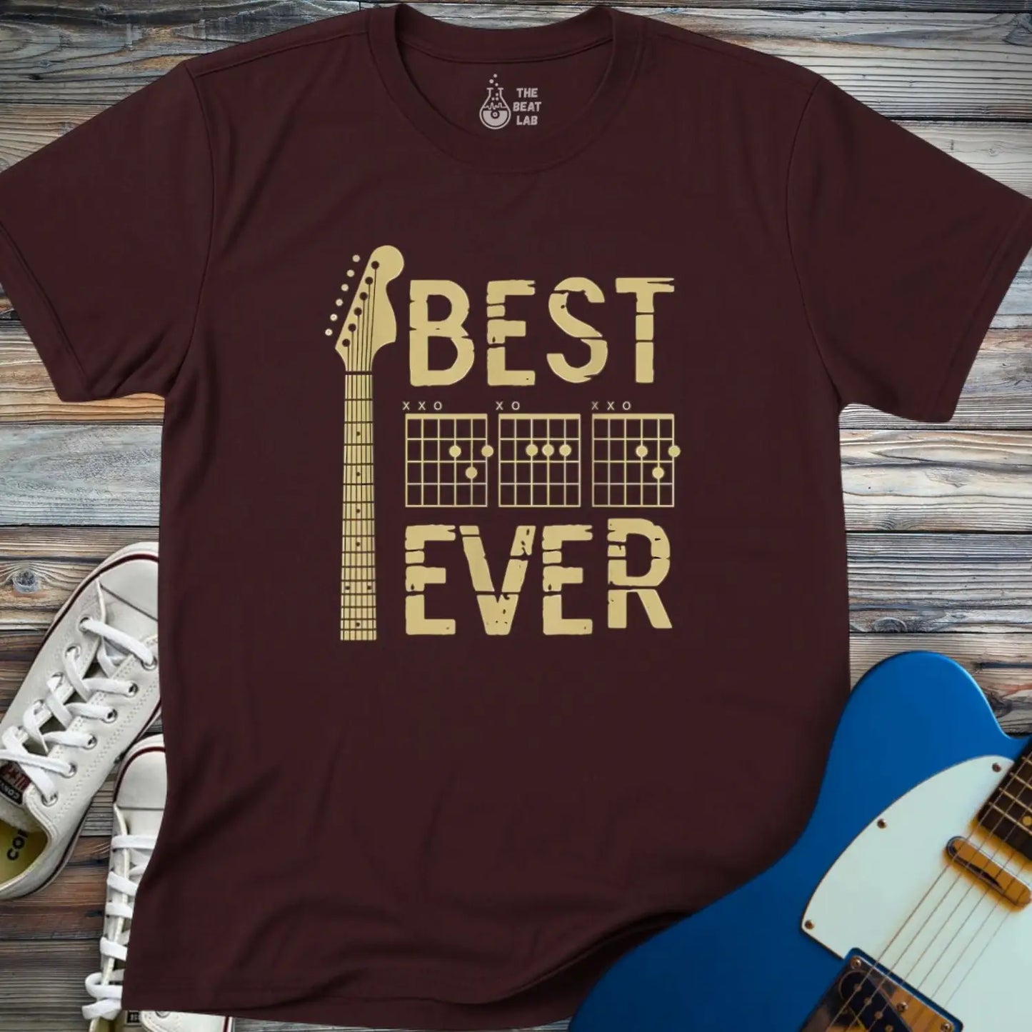 Best Dad Ever T-shirt - Dark Chocolate / S - T-Shirt