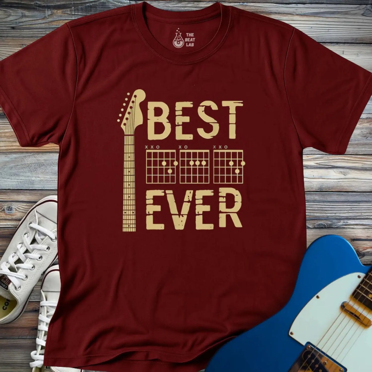 Best Dad Ever T-shirt - Maroon / S - T-Shirt
