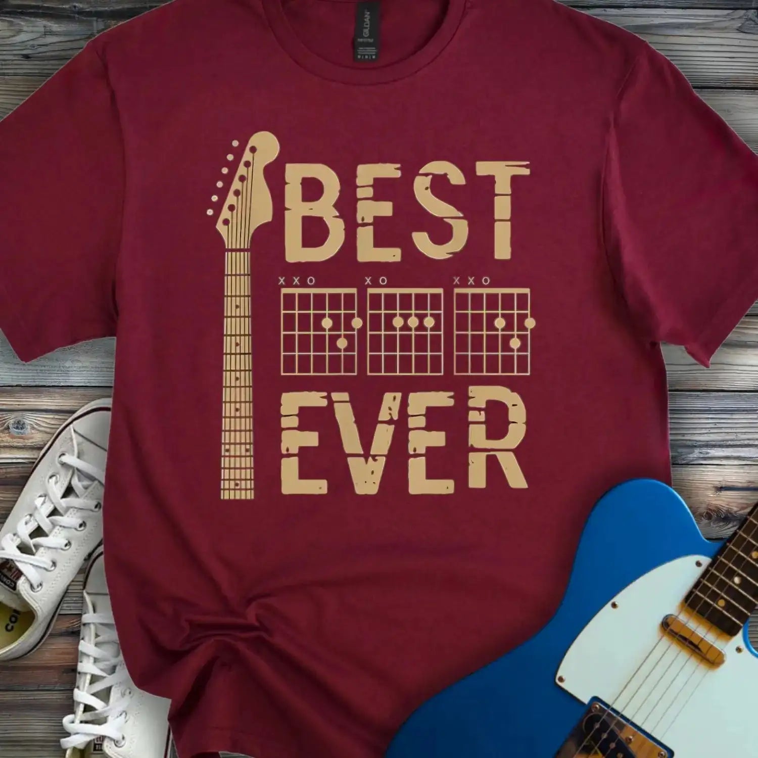 Best Dad Ever T-shirt Maroon