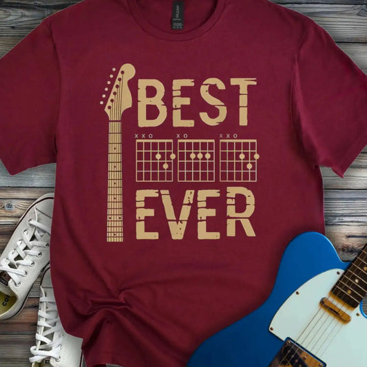 Best Dad Ever T-shirt Maroon