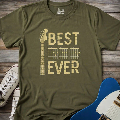 Best Dad Ever T-shirt - Military Green / S - T-Shirt