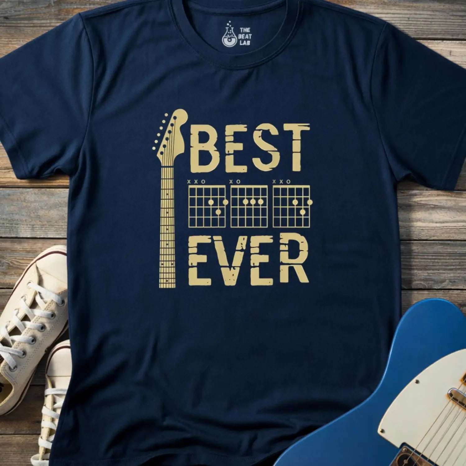 Best Dad Ever T-shirt - Navy / S - T-Shirt