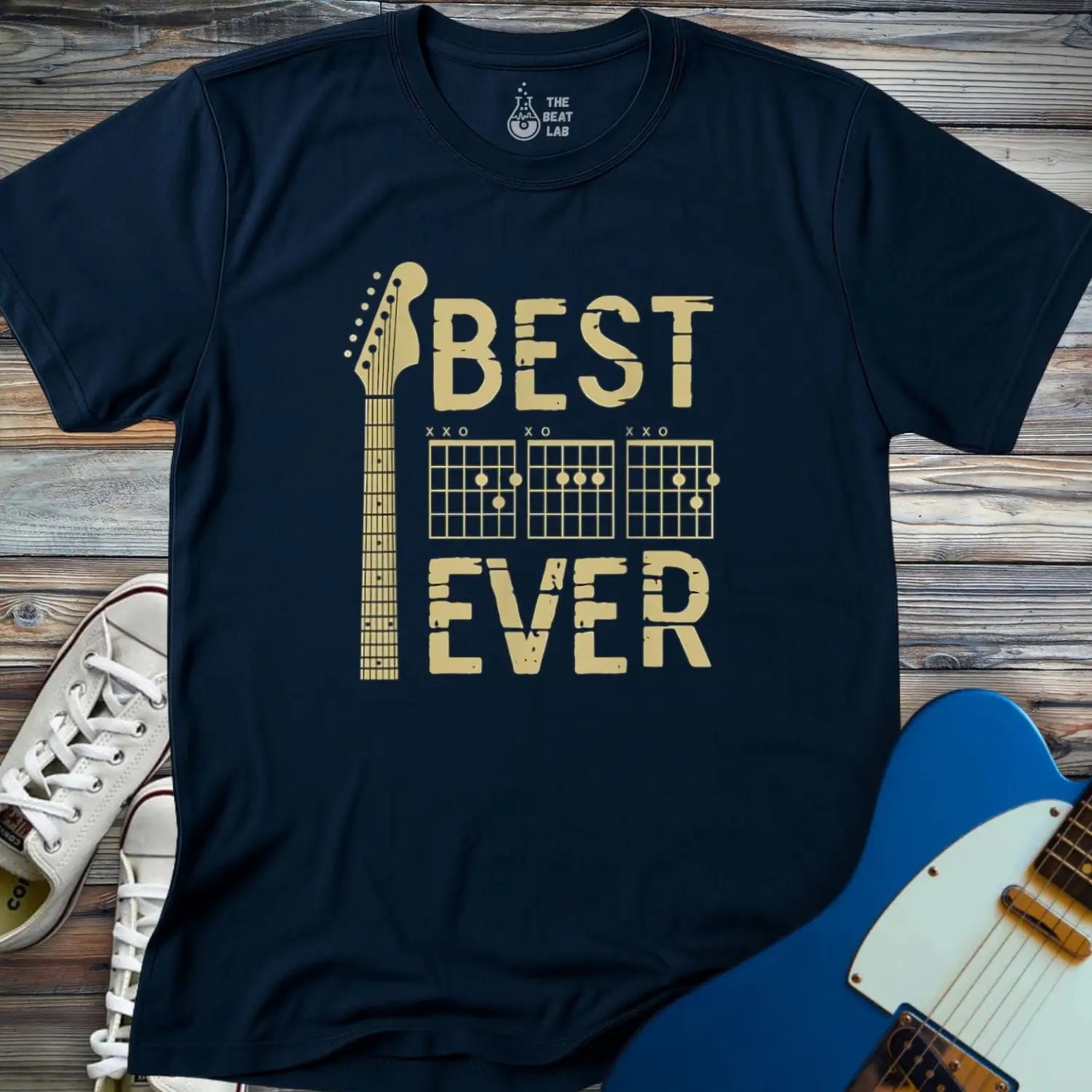Best Dad Ever T-shirt - Navy / S - T-Shirt