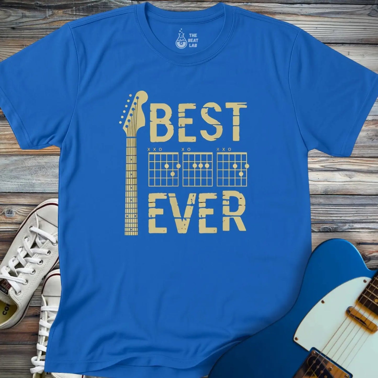 Best Dad Ever T-shirt - Royal / S - T-Shirt