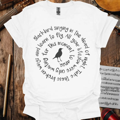 Blackbird The Beatles T-shirt White