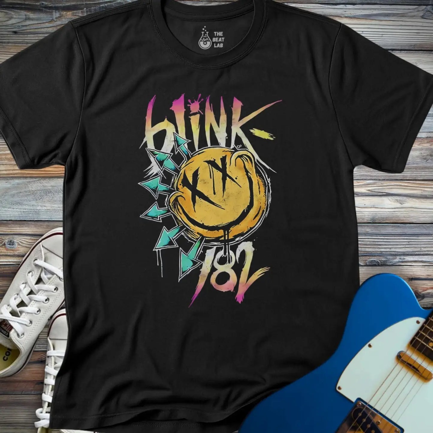 Blink 182 Graffiti T-shirt - Black / S - T-Shirt