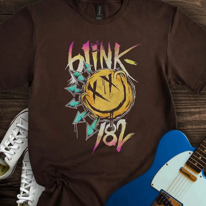 Blink 182 Graffiti T-shirt Dark Chocolate