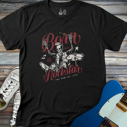 Born to be a Rockstar T-shirt - Black / S - T-Shirt