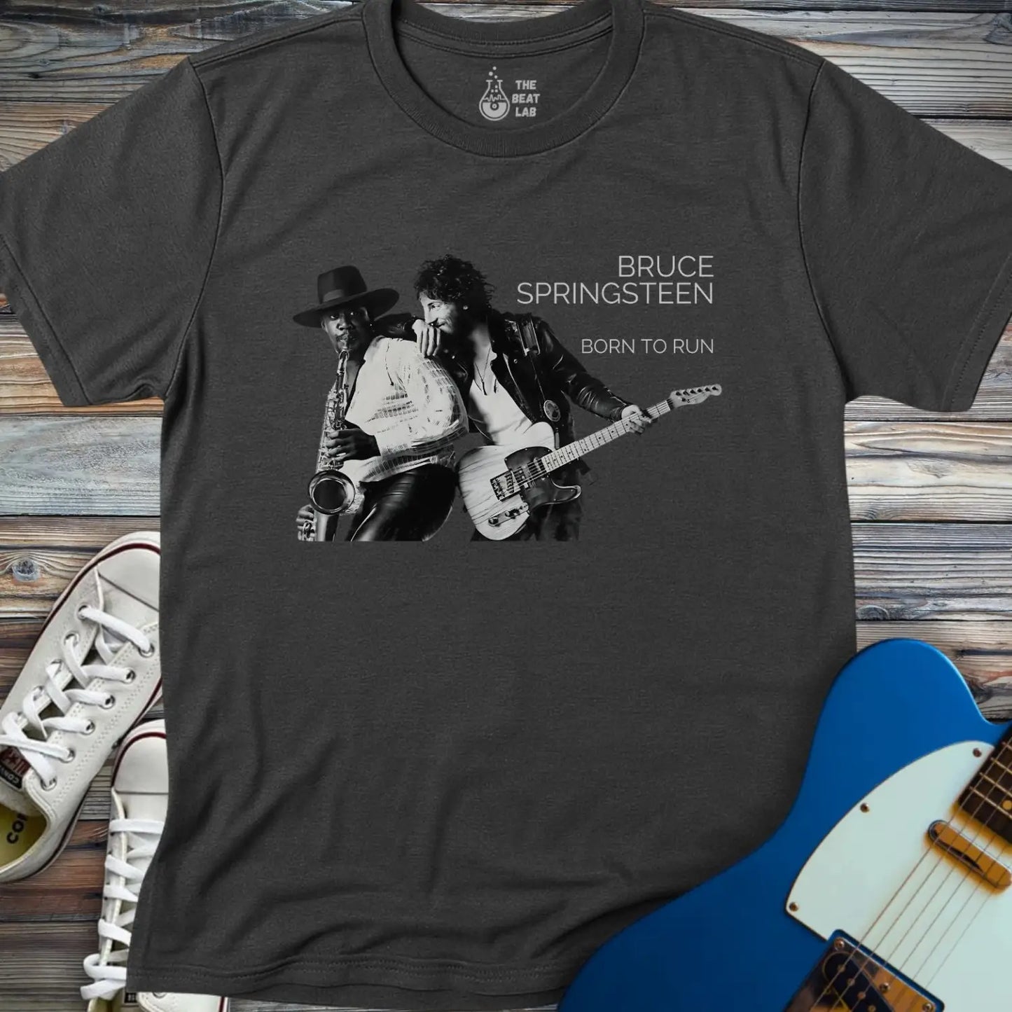 Born to Run T-shirt - Dark Heather Grey / S - T-Shirt