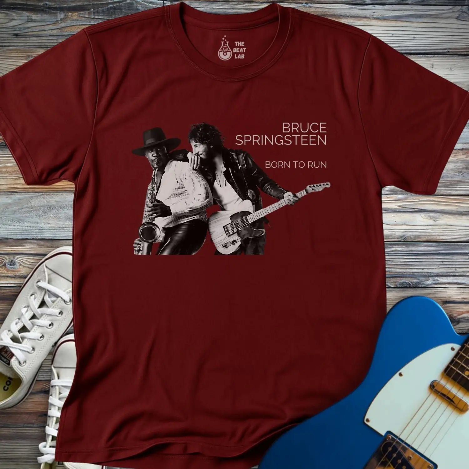 Born to Run T-shirt - Maroon / S - T-Shirt