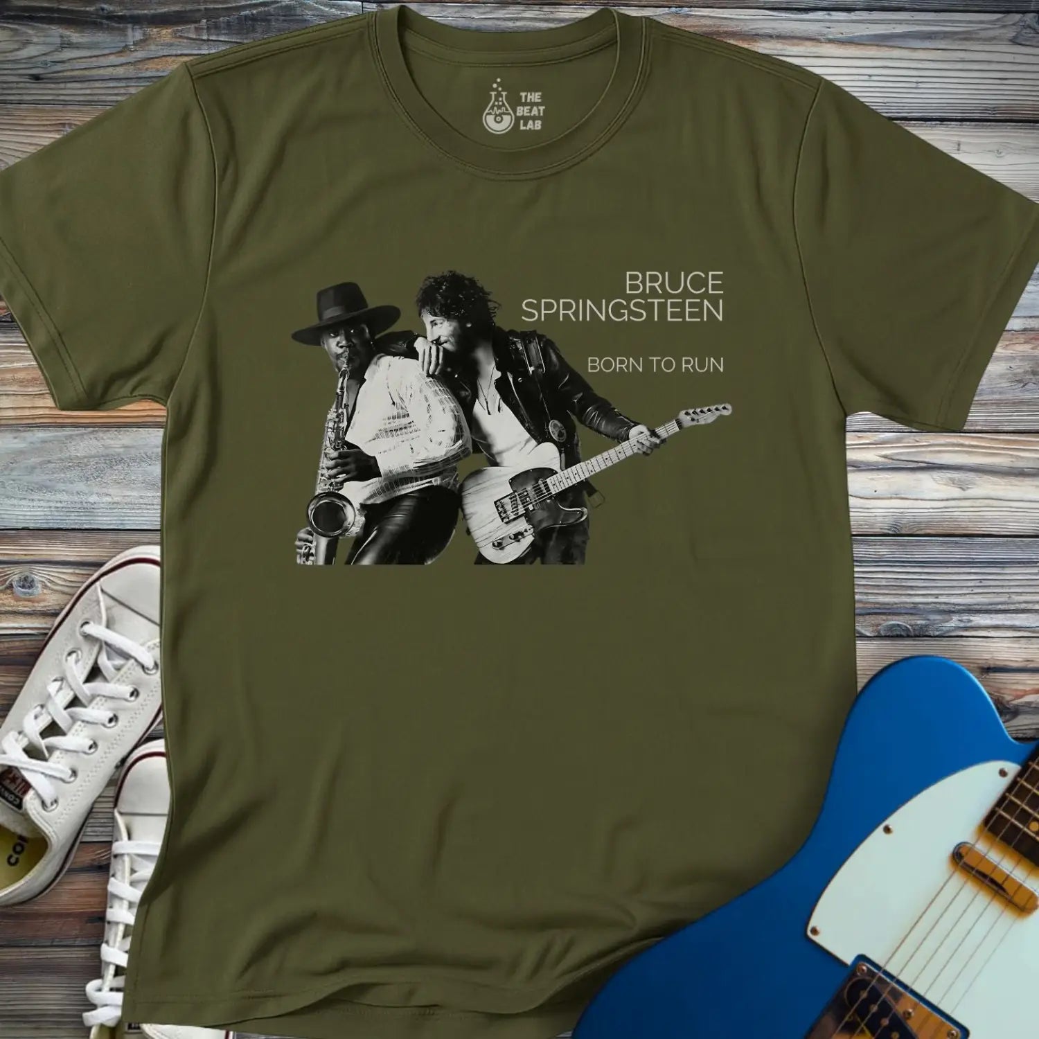 Born to Run T-shirt - Military Green / S - T-Shirt